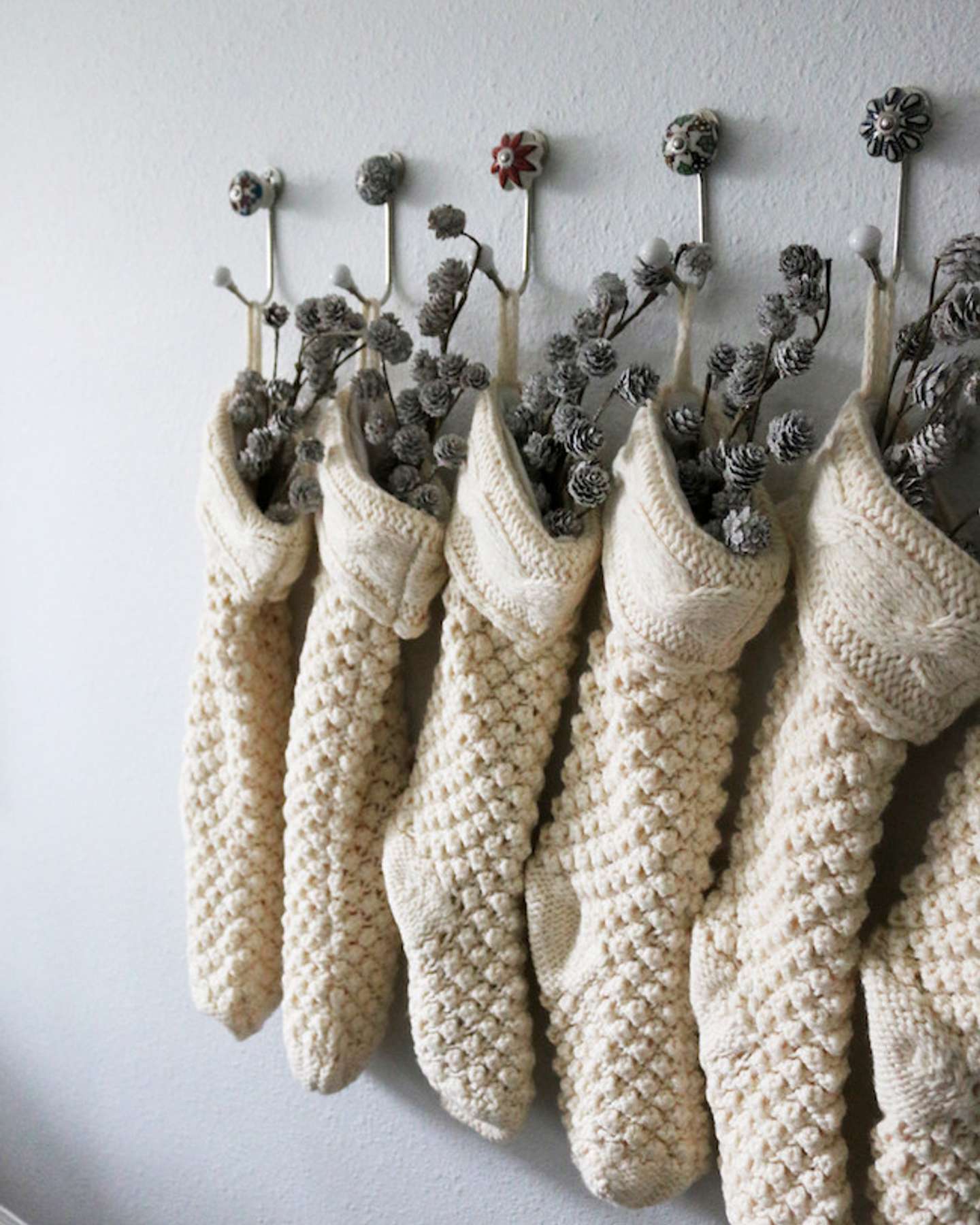 Balsam Hill Chunky Knit Christmas Stocking Showcased on The Inspired Room Blog