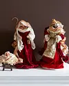 Burgundy & Gold Nativity Set by Balsam Hill Closeup 20