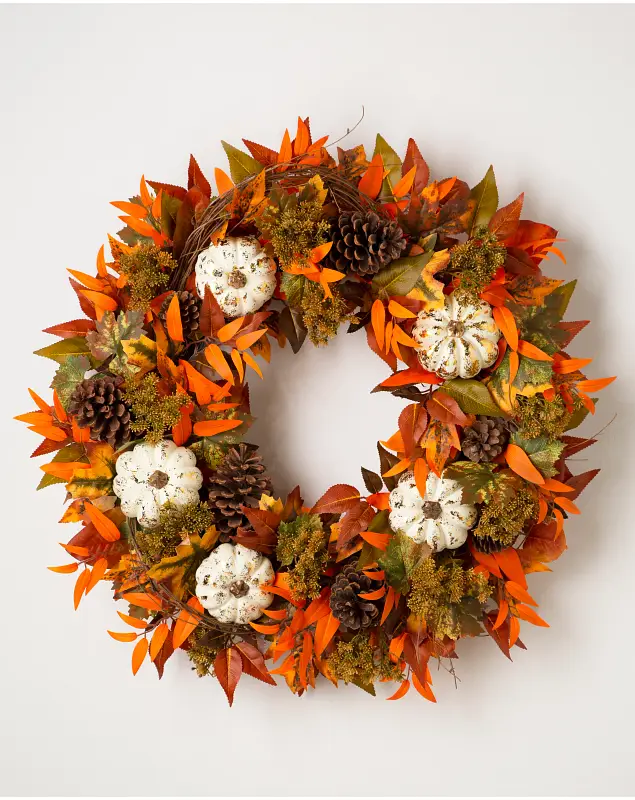 Fall Medley Wreath SSC by Balsam Hill