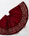 Luxe Embroidered Velvet Tree Skirt by Balsam Hill Lifestyle 20