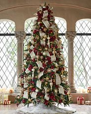Full Christmas tree with decorations