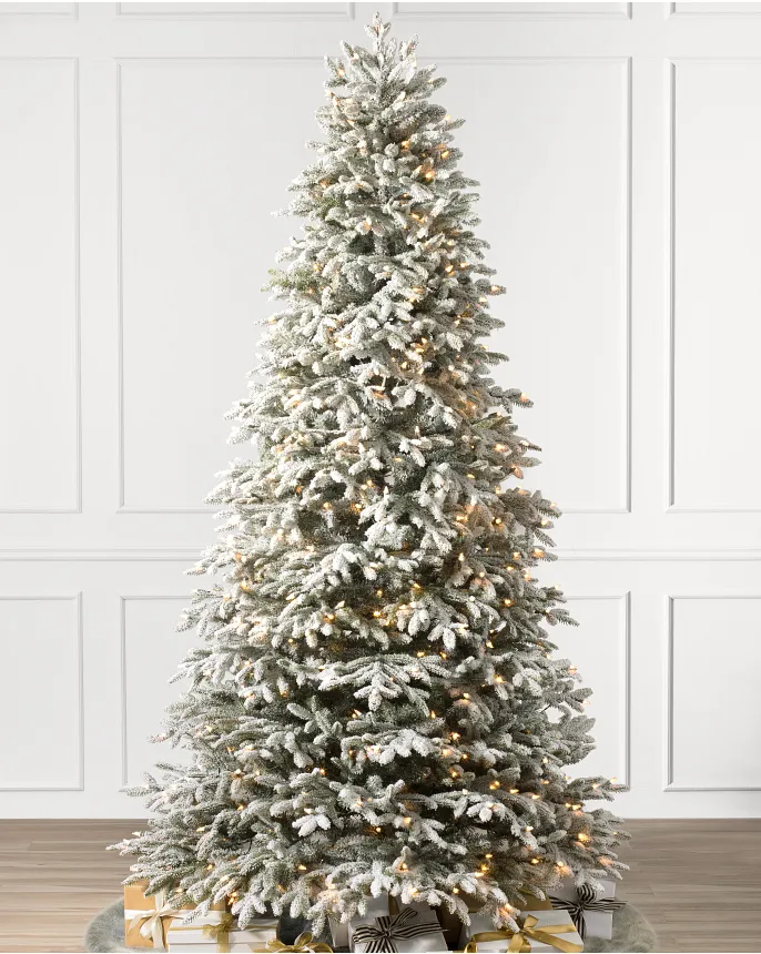 Artificial flocked christmas trees deals