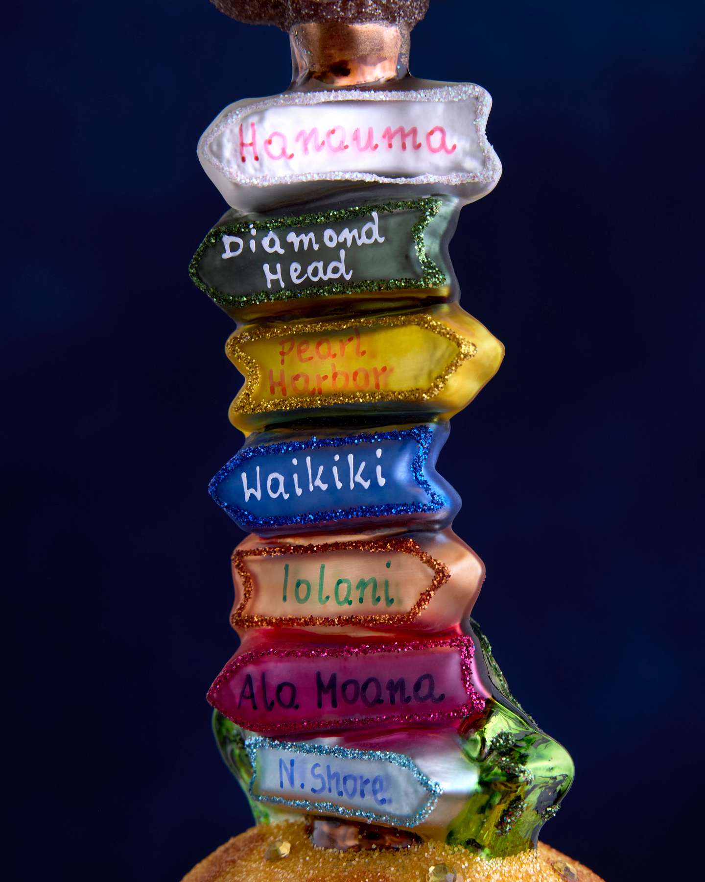 Balsam Hill Studio Oahu Road Sign Ornament