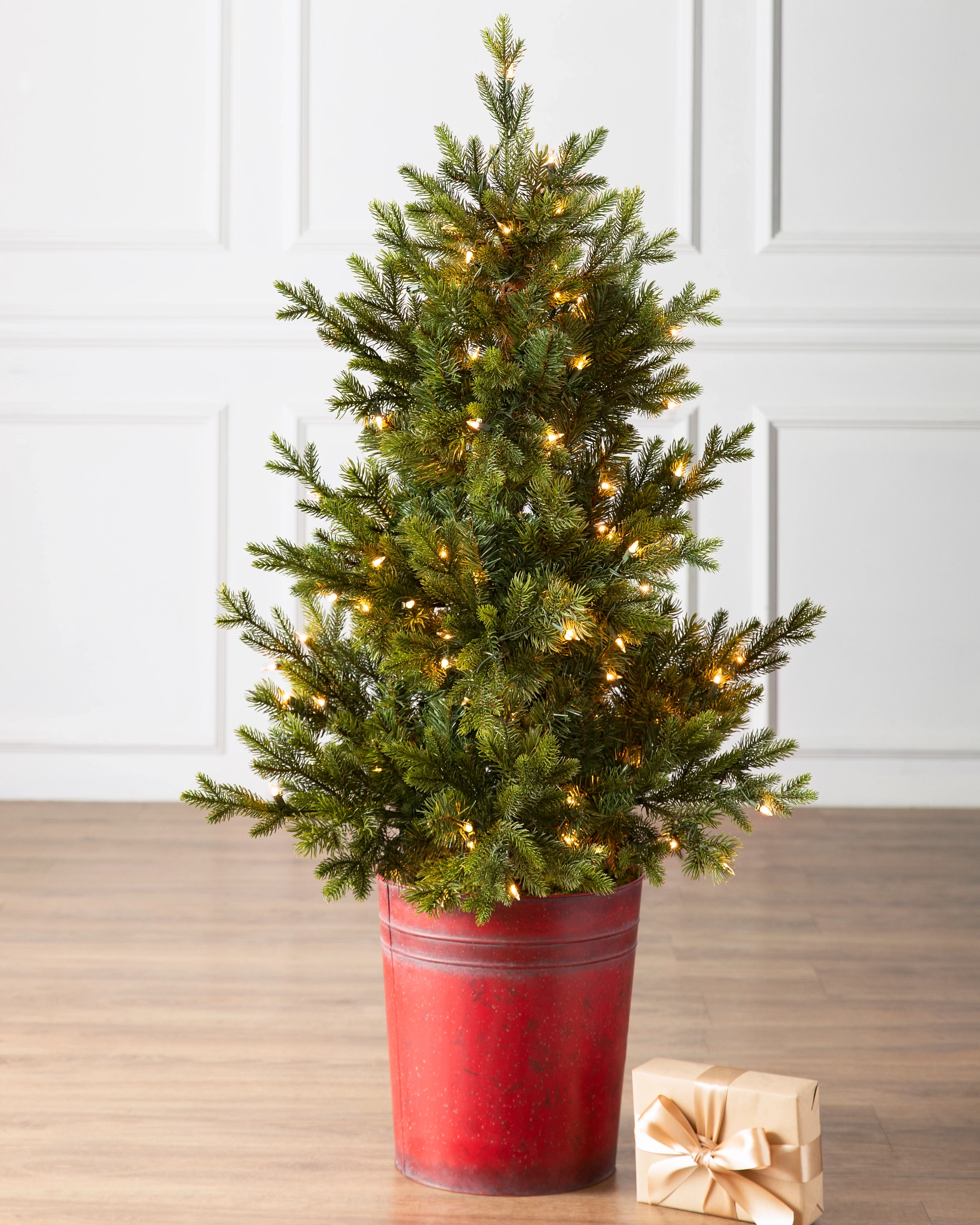 Garden Spruce Potted Artificial Christmas Tree | Balsam Hill