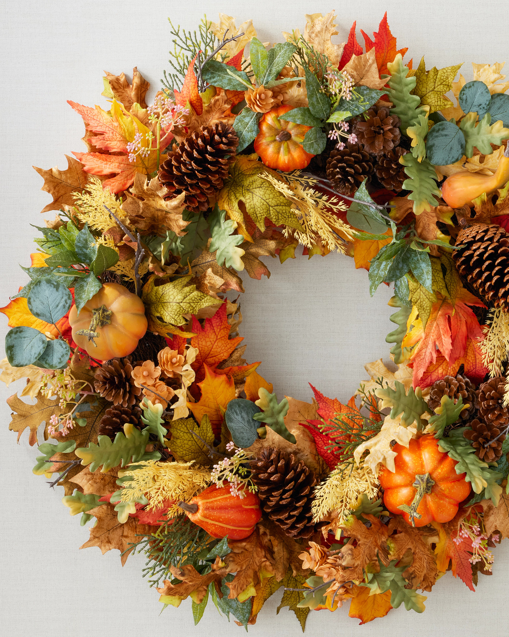 Outdoor Countryside Pumpkin Grove Wreath