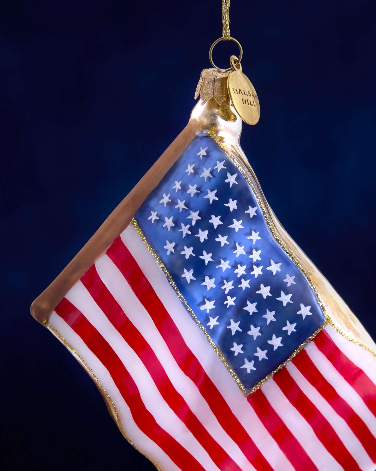 Balsam Hill Studio USA Flag Ornament
