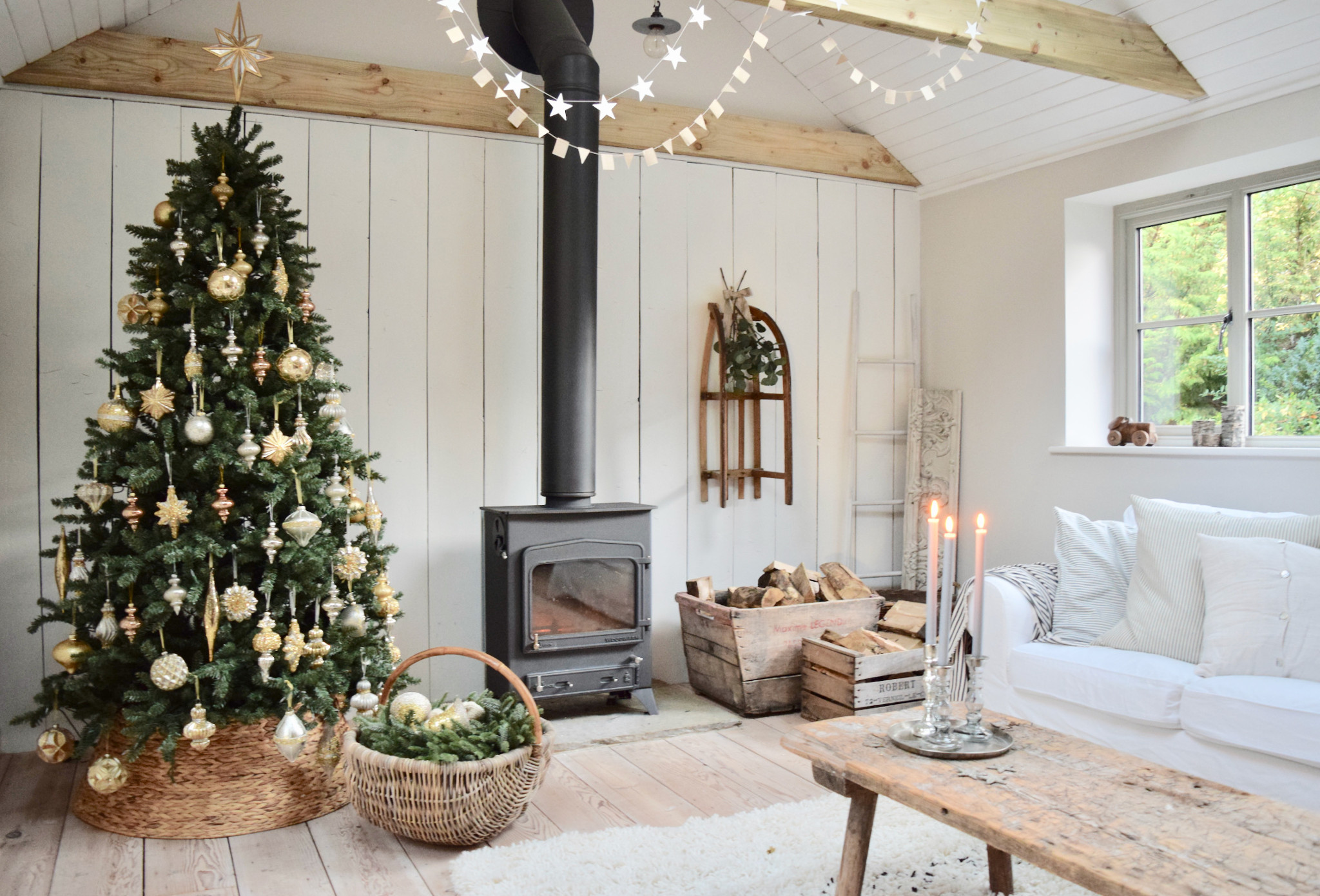 Canadian Blue Green Spruce Artificial Christmas Tree Balsam Hill