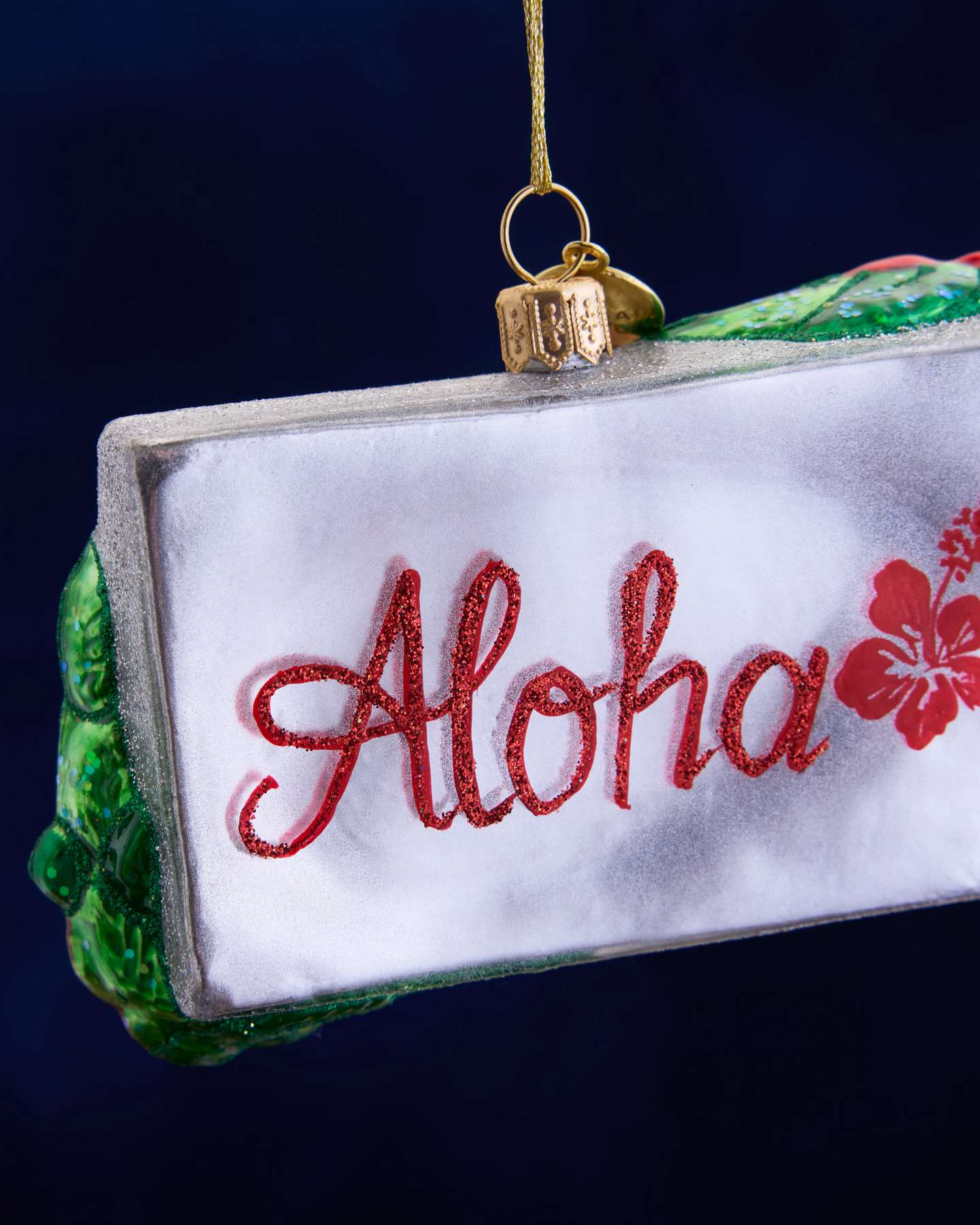 Balsam Hill Studio Hawaii License Plate Ornament