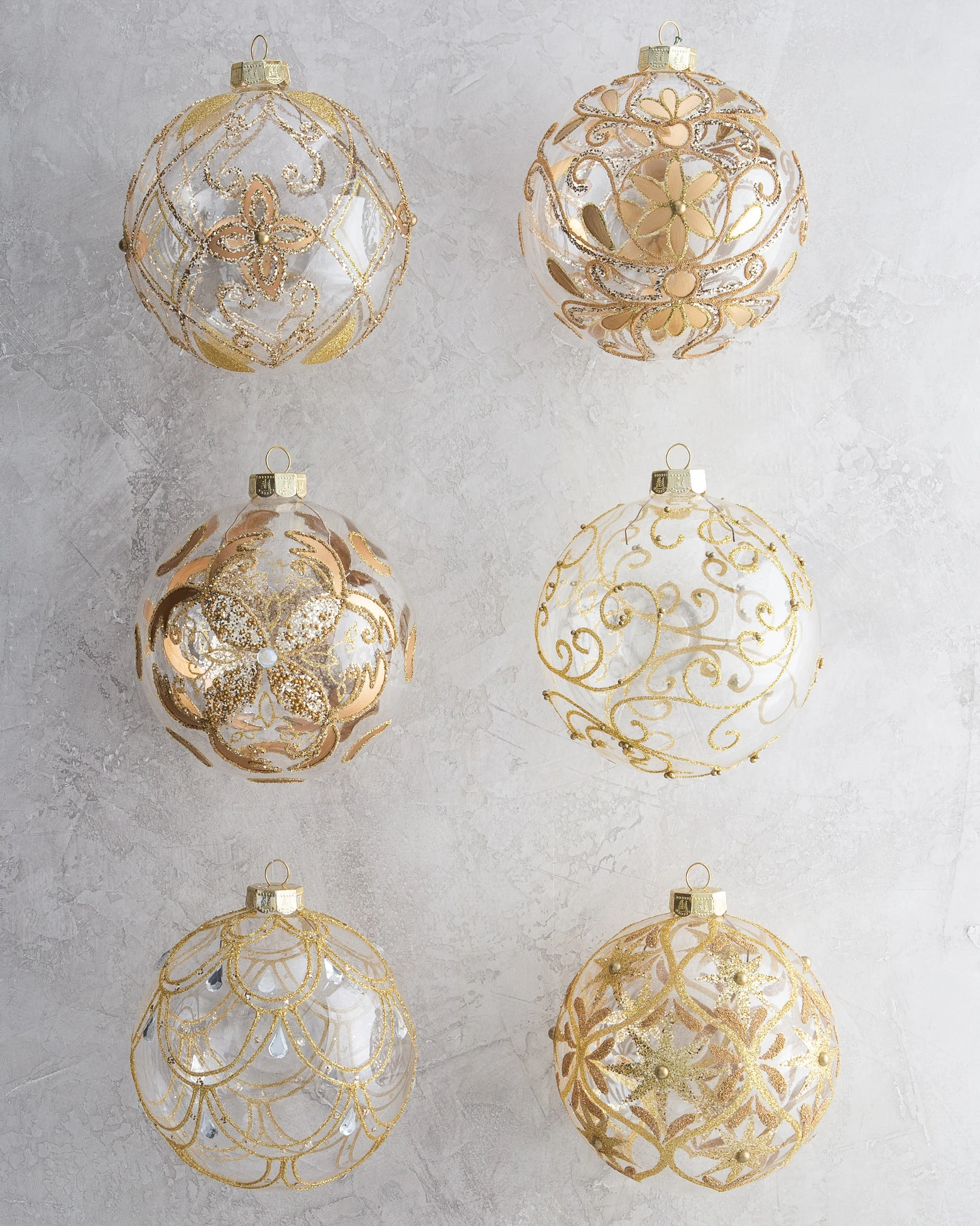 Gilded Glory Jumbo Ball Ornament Set