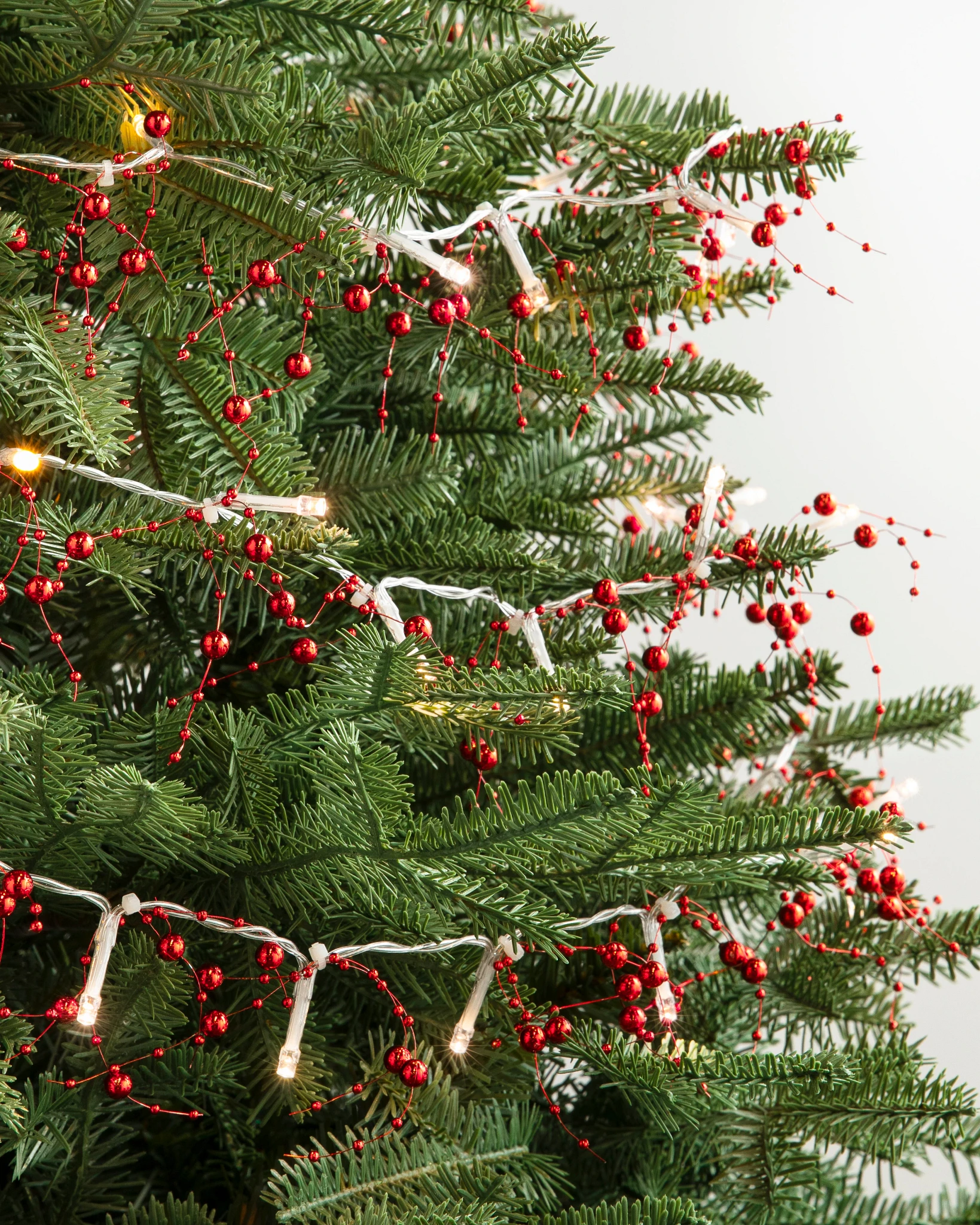 Beaded Garland For Christmas Tree 2022 Christmas 2022 Update ORN 2141011 Lit Red Beaded Garlands Set Of 4 SSC.webp