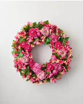 Outdoor Bougainvillea Blooms Wreath Outdoor Bougainvillea Blooms Wreath