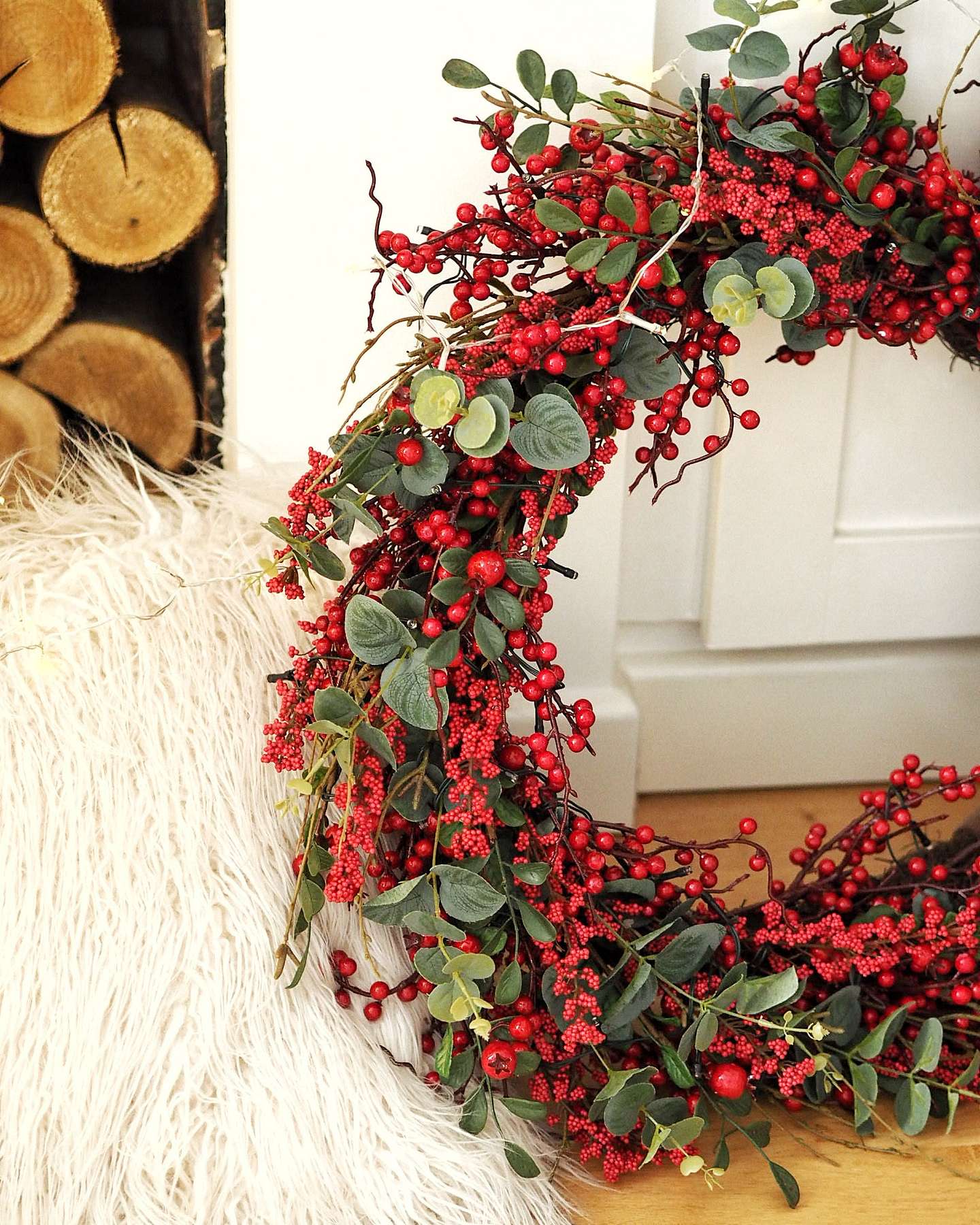 Balsam Hill Mixed Berry Festive Wreath Blog Feature by Hello Miss Jordan