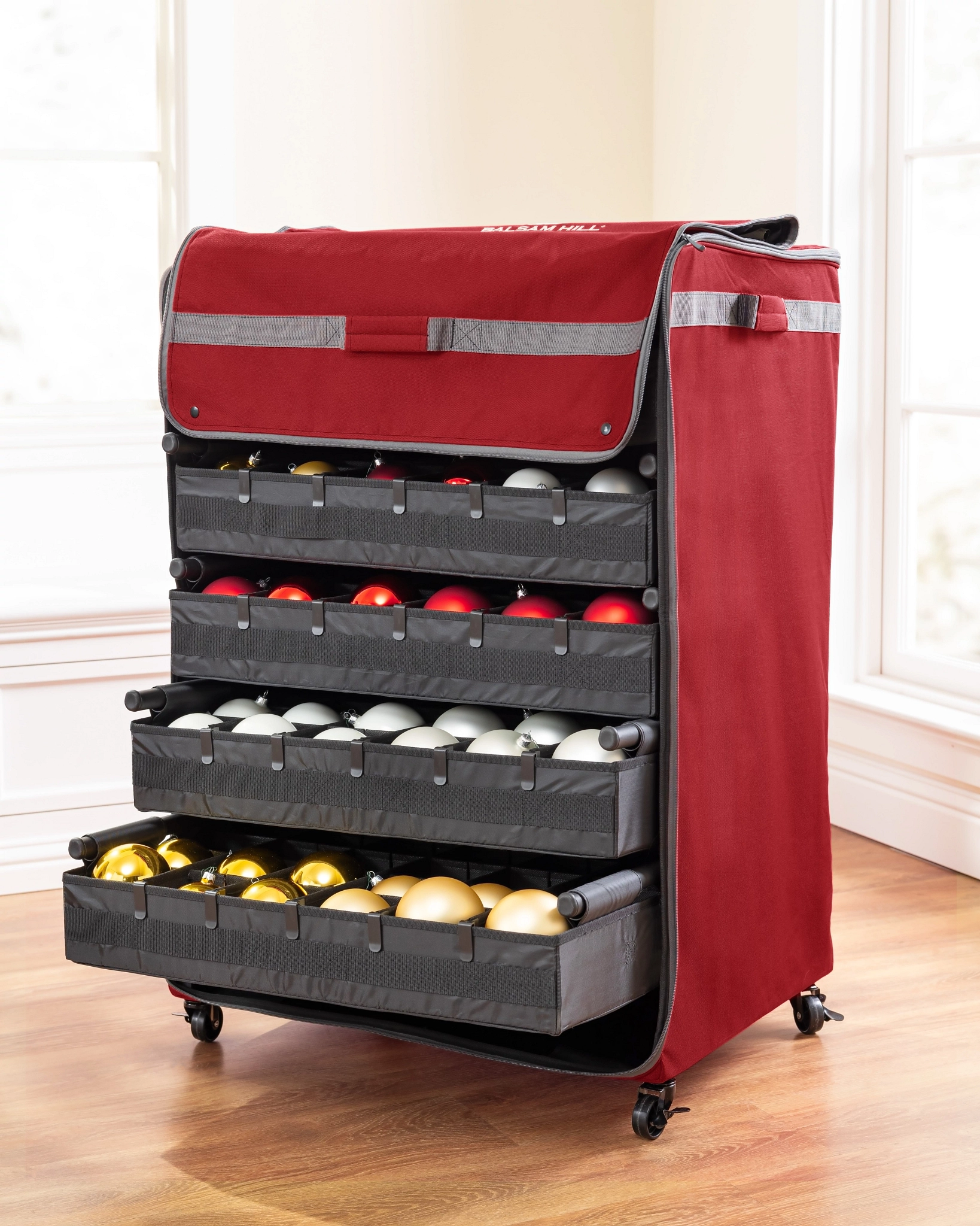 Deluxe Rolling Ornament Chest Balsam Hill