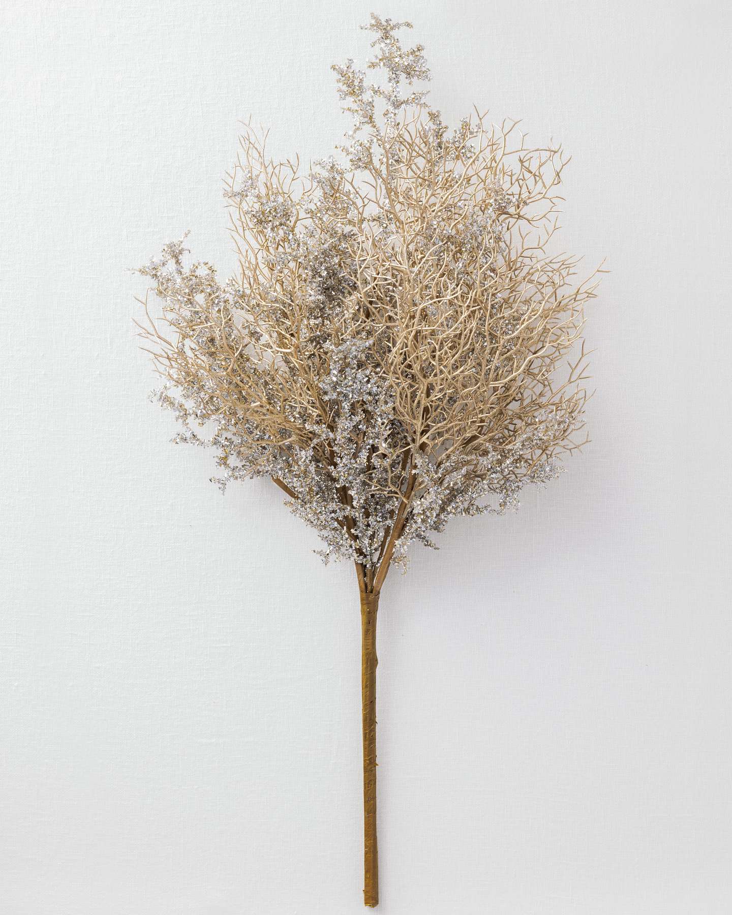 Balsam Hill 30-Inch Silver and Gold Christmas Bouquet Artificial Tree Topper Detailed View