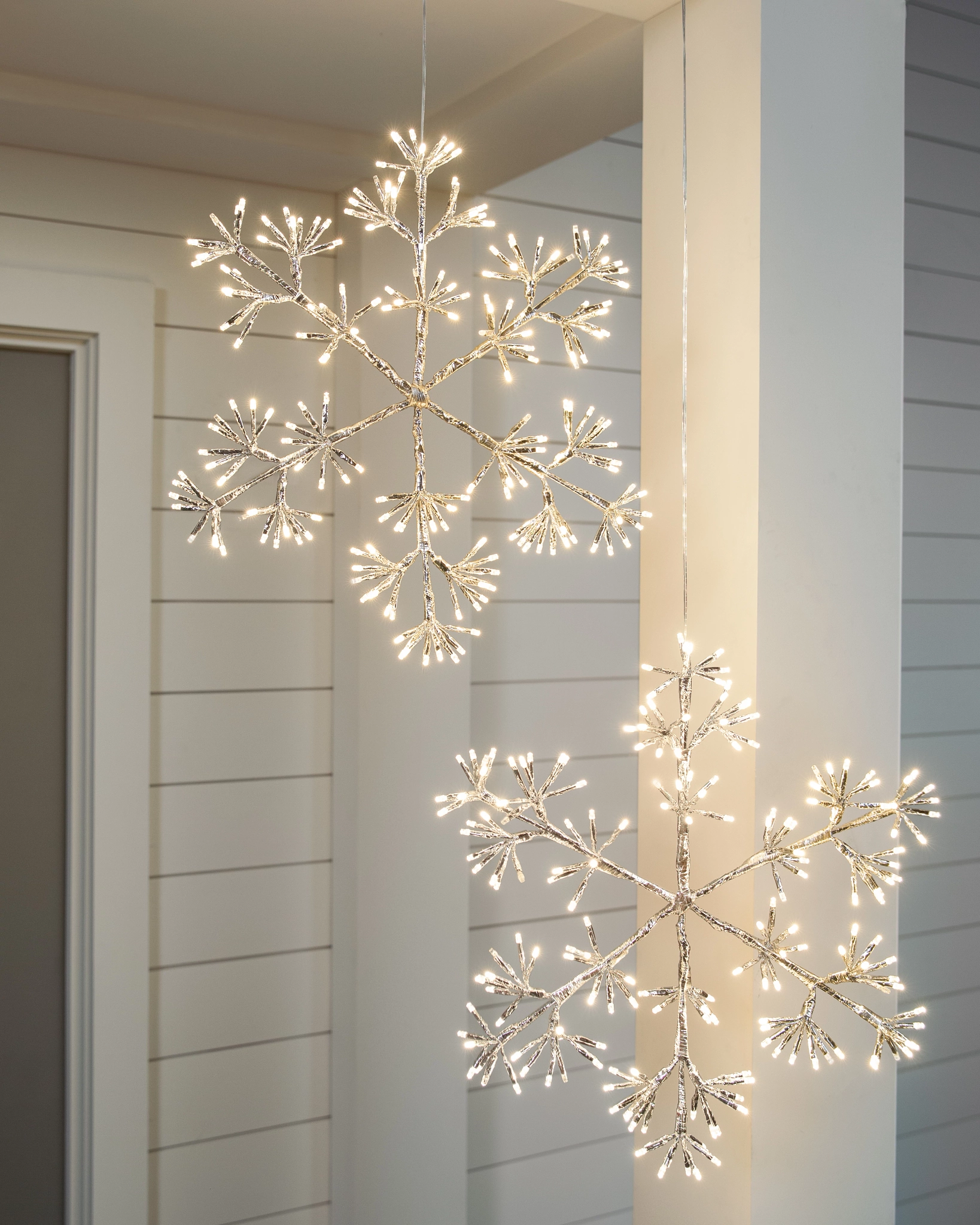 Large Hanging Snowflakes Decorations | Set of 15