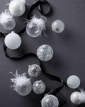 Winter White Globe Ornament Set Winter White Globe Ornament Set