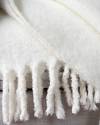 4ft x 6ft Ivory Mohair Throw by Balsam Hill Closeup 10