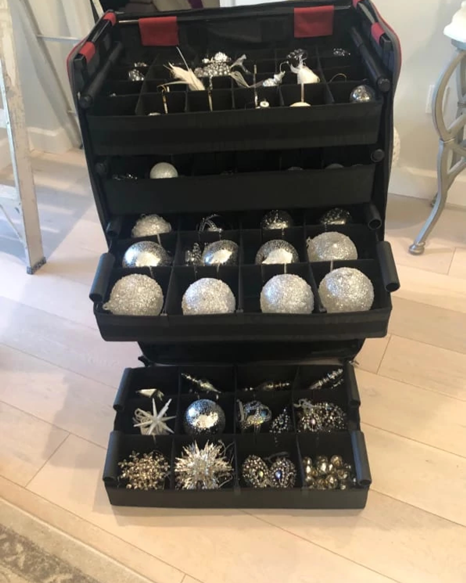 Adjustable Telescoping Ornament Storage [120 Ornaments]