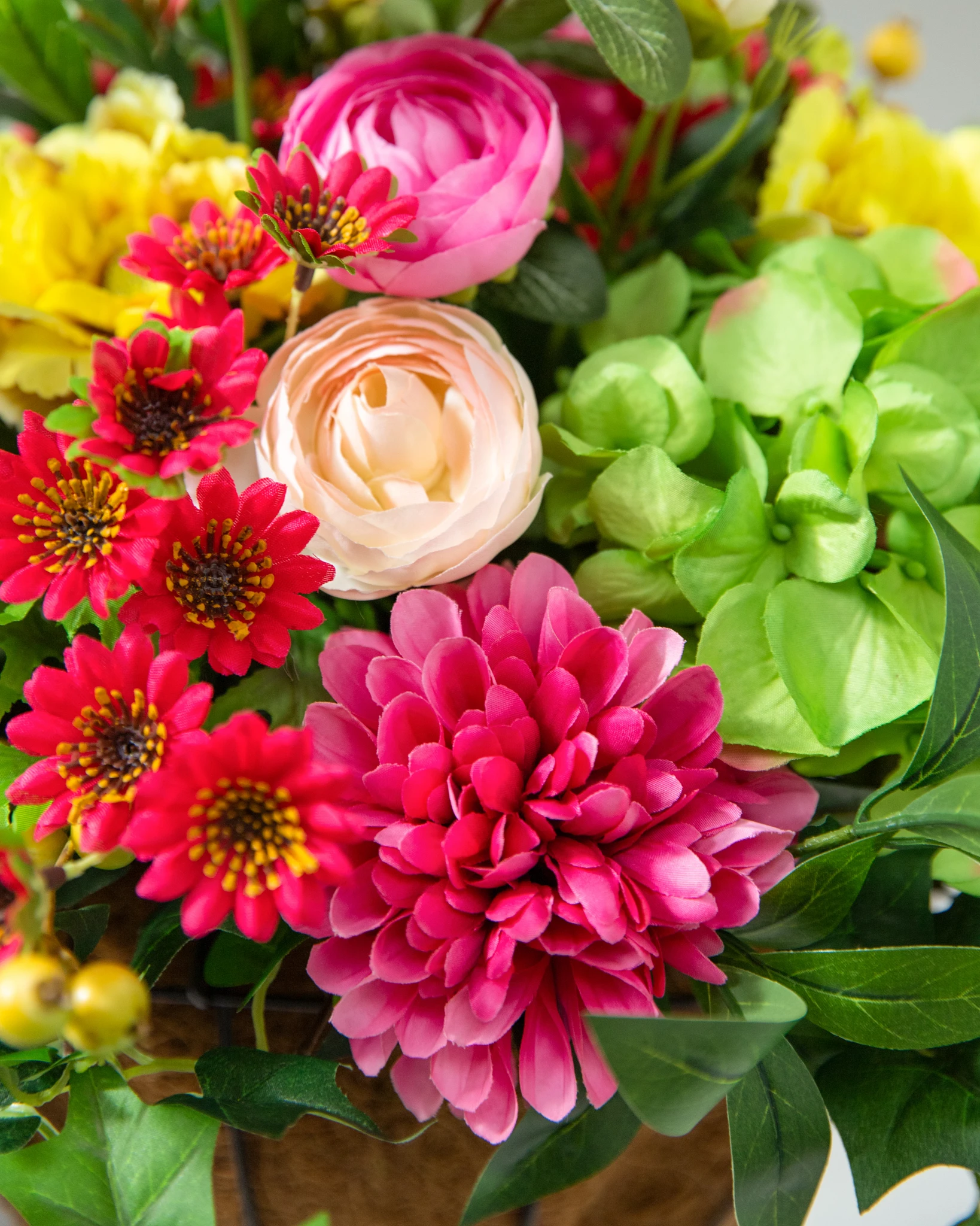 Outdoor Vivid Blooms Artificial Spring Foliage | Balsam Hill