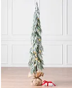 Downswept flocked outlet christmas tree