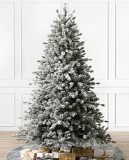 Artificial frosted Christmas tree
