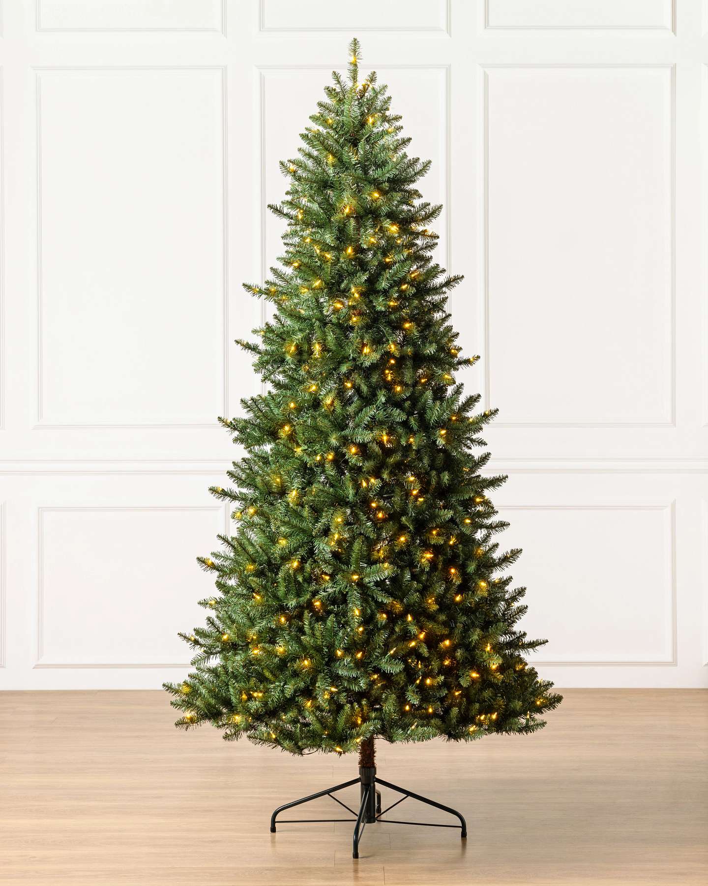 Balsam Hill California Fir Artificial Christmas Tree LED Clear Full Display