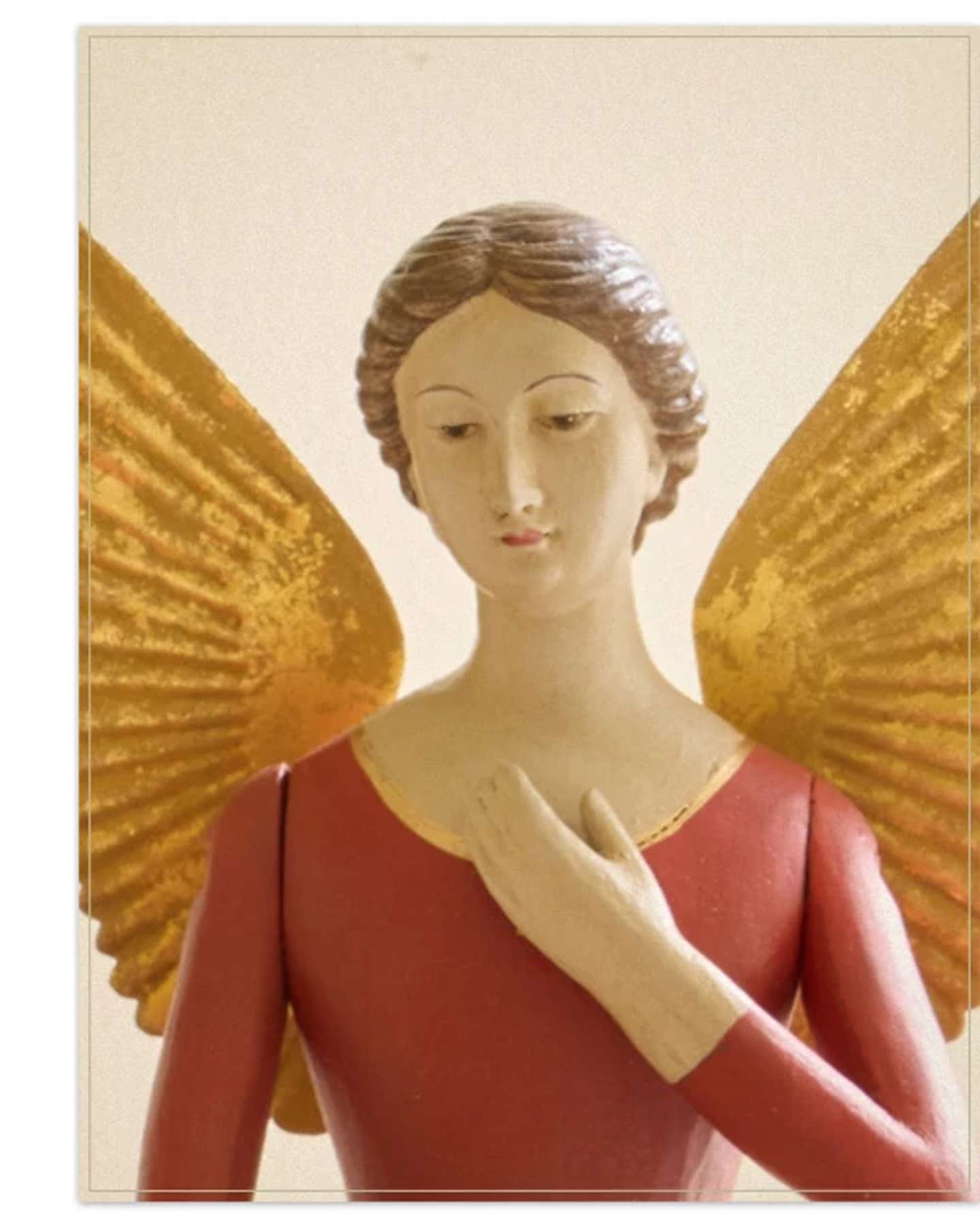 Red Gilded Holy Angel Set