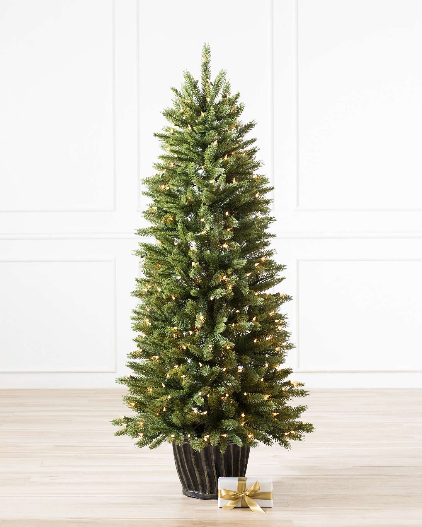 Balsam Hill Rutherford Fir Artificial Christmas Tree Clear Showcase