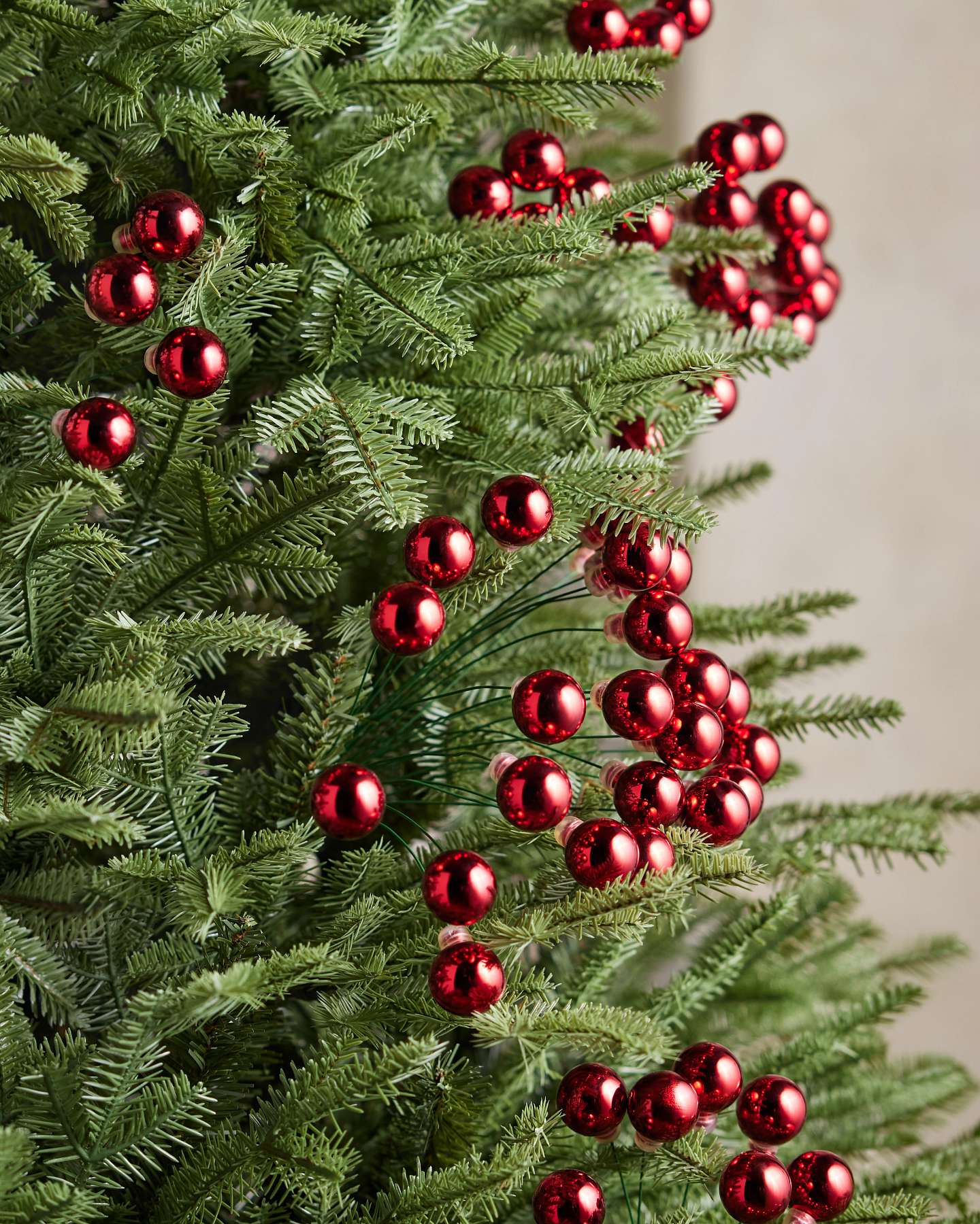 Balsam Hill Red Brilliant Bursts Artificial Christmas Tree Picks Full View