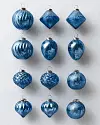 Blue BH Essentials Mercury Glass Ornaments by Balsam Hill