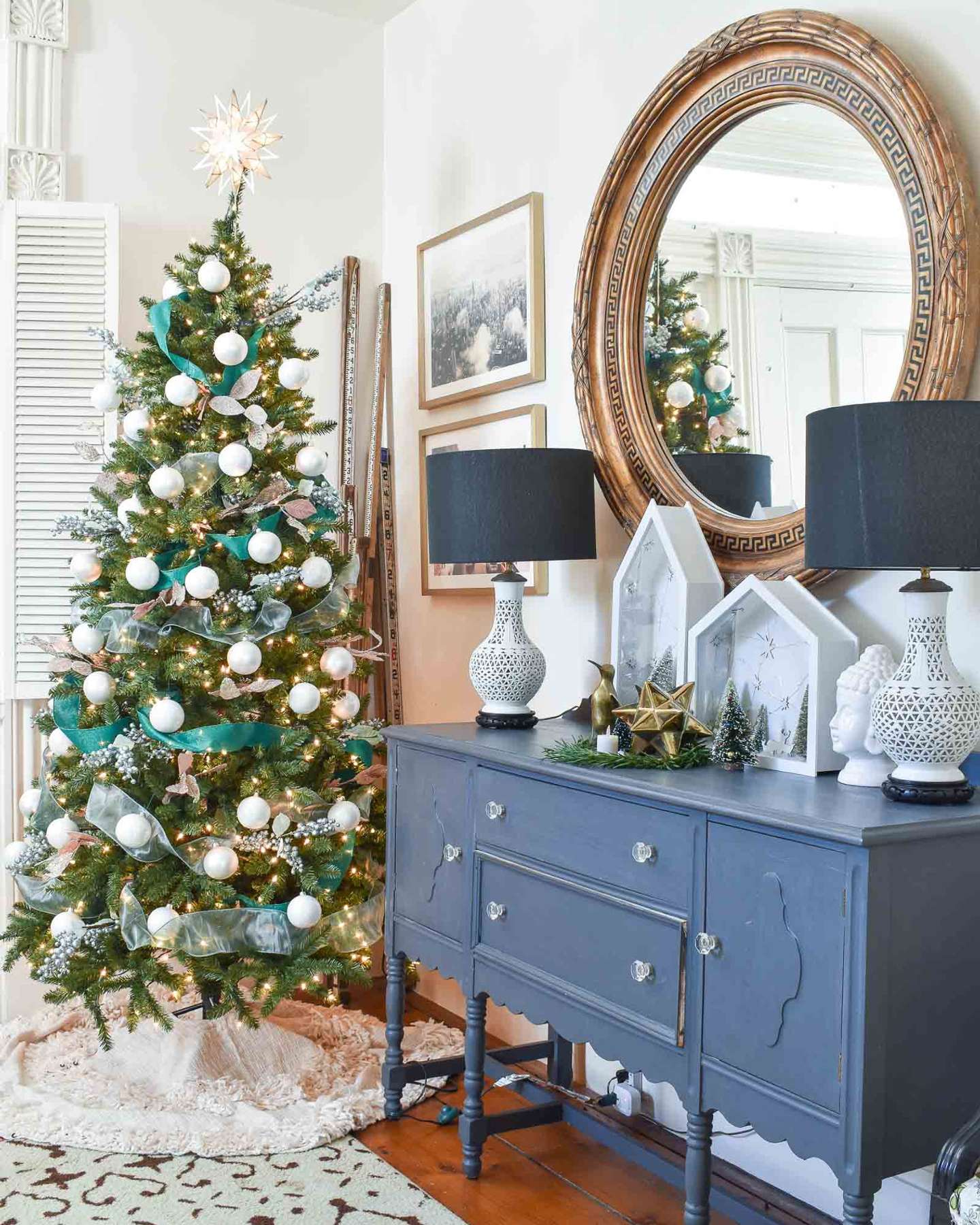 Balsam Hill Berkshire Mountain Fir Artificial Christmas Tree At Charlotte's House Blog Feature
