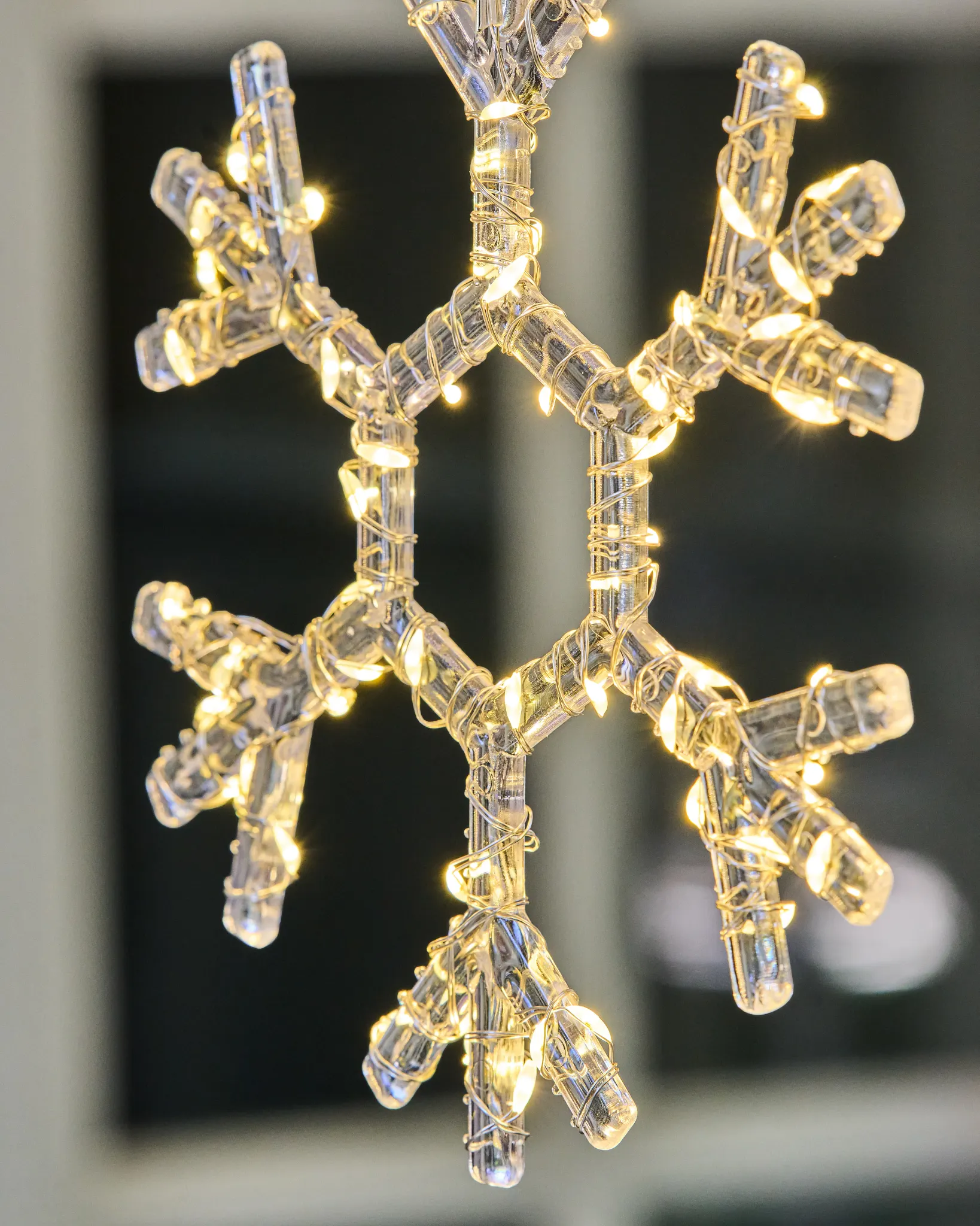 Outdoor Snowflake Light String Set