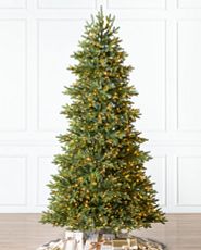 Norway spruce artificial Christmas tree pre-lit with clear lights