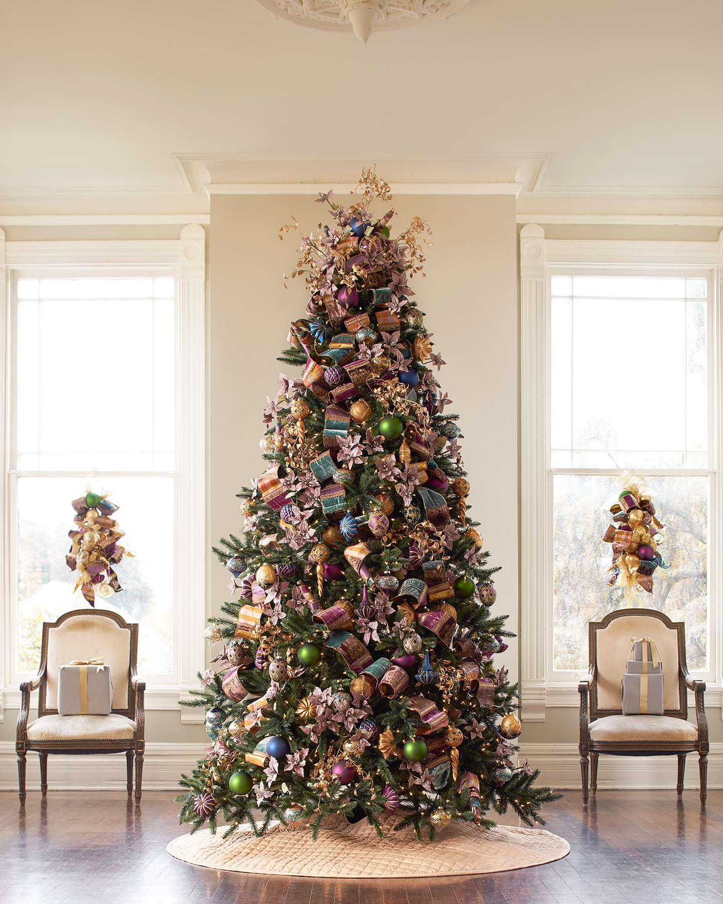Balsam Hill California Baby Redwood Artificial Christmas Tree Lifestyle Room Display