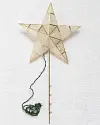 Large Capiz Star Lighted Tree Topper by Balsam Hill