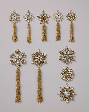 Sparkling Snowflakes Ornament Set Sparkling Snowflakes Ornament Set