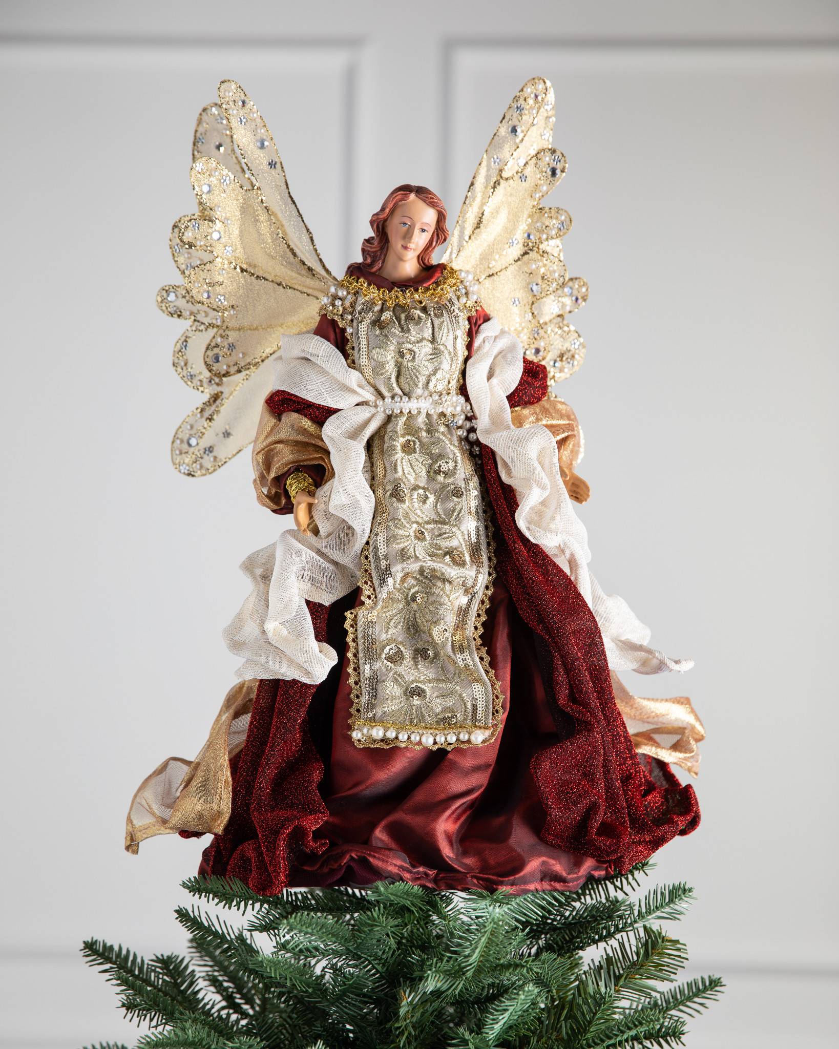 Christmas Grace Angel Tree Topper Balsam Hill Christmas Grace Angel Tree Topper Balsam Hill