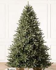 Green artificial Christmas tree