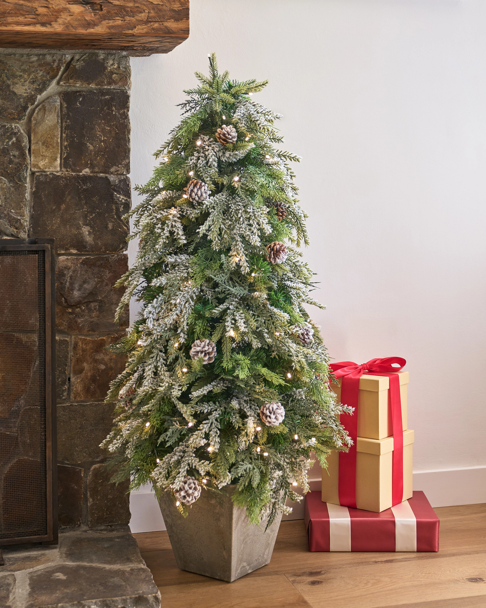 Wintry Forest Potted Tree