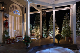 欧宝体育comBalsam Hill与CMA合作，用令人惊叹的逼真圣诞树和设计精美的节日装饰“CMA乡村圣诞节”舞台décor!