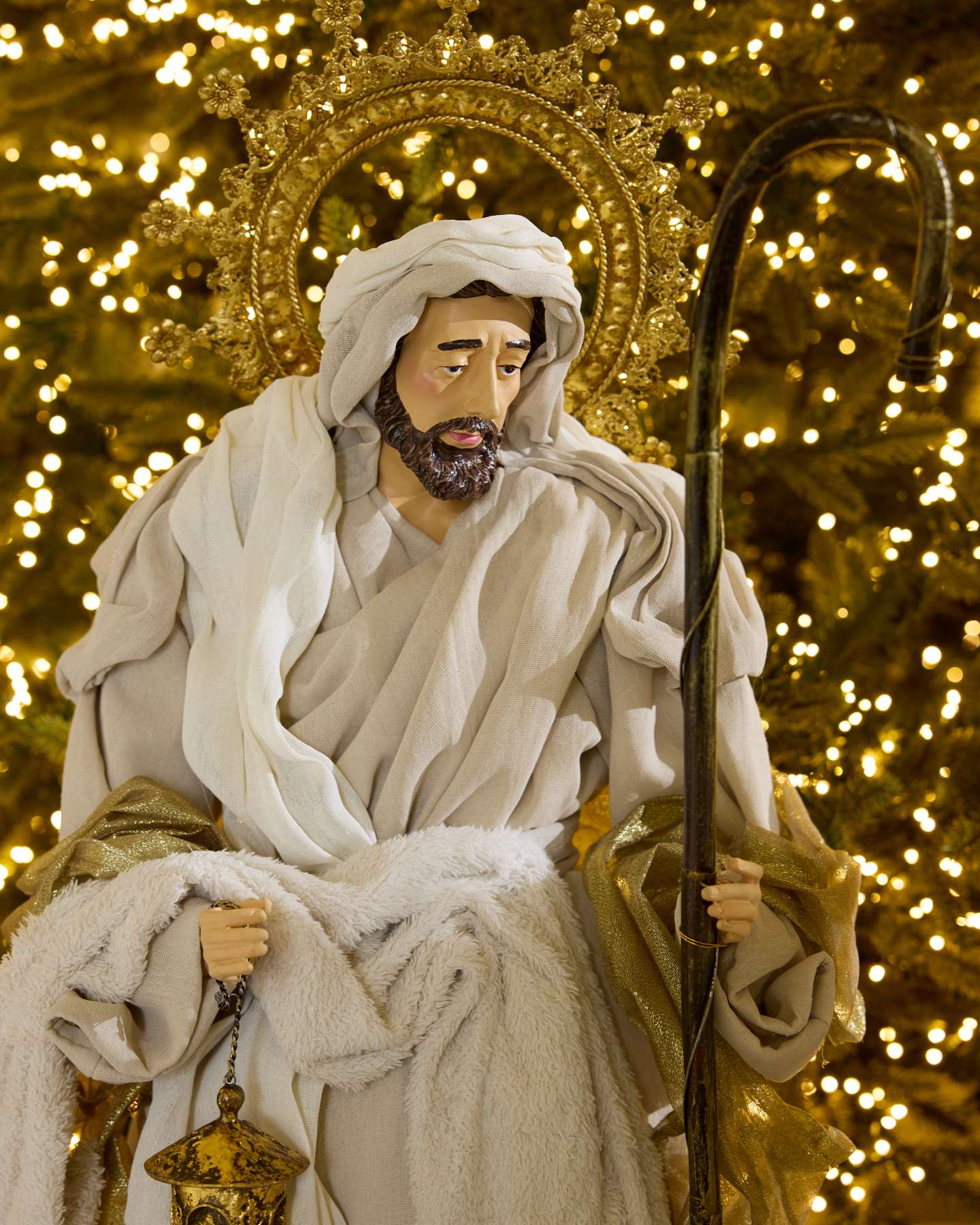 35" Gold Holy Night Nativity, Set of 6