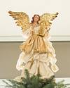 Gold Angel Christmas Tree Topper by Balsam Hill SSC 10