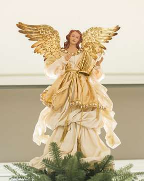 Gold Angel Tree Topper Gold Angel Tree Topper