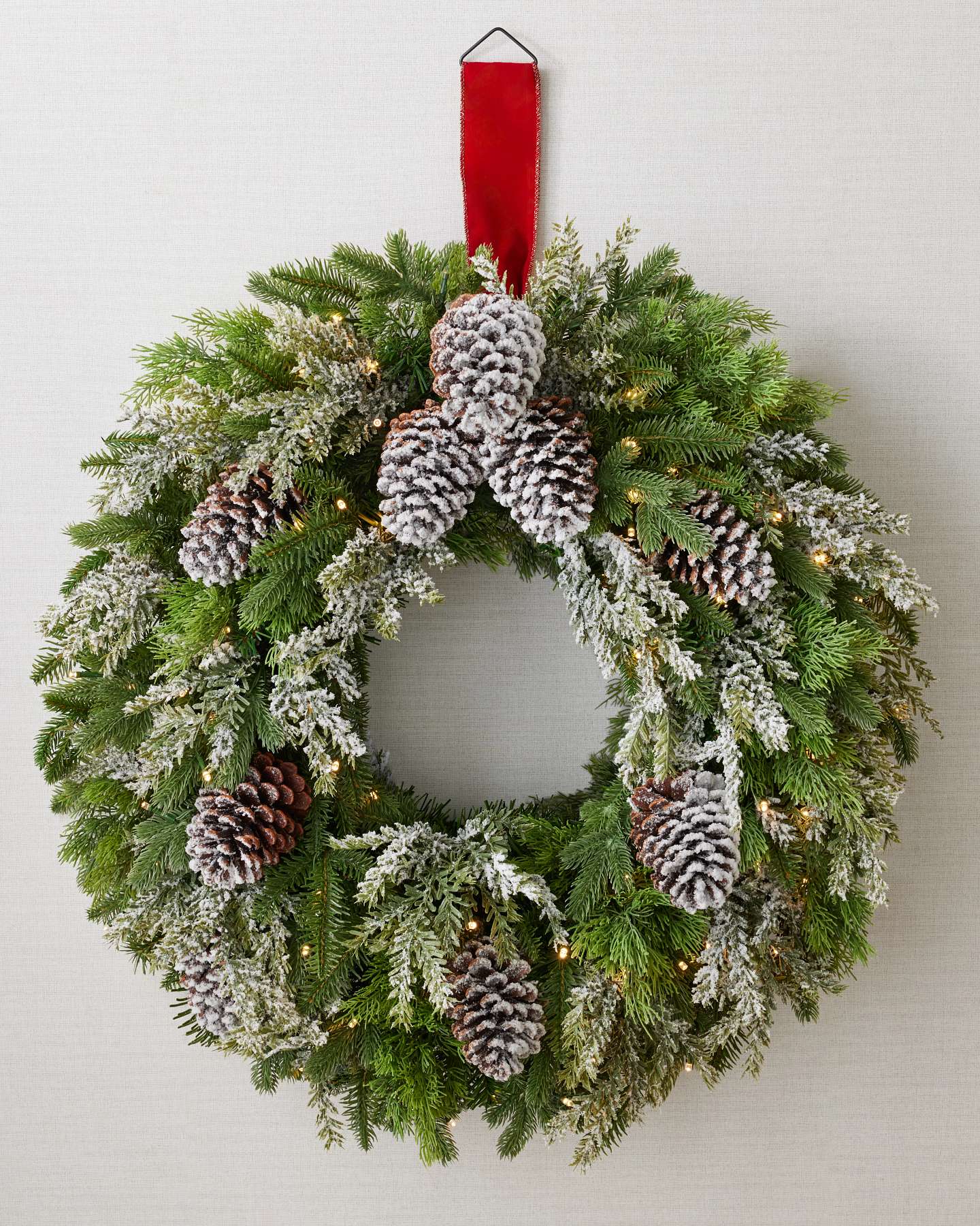 Couronne forêt hivernale de 28 po