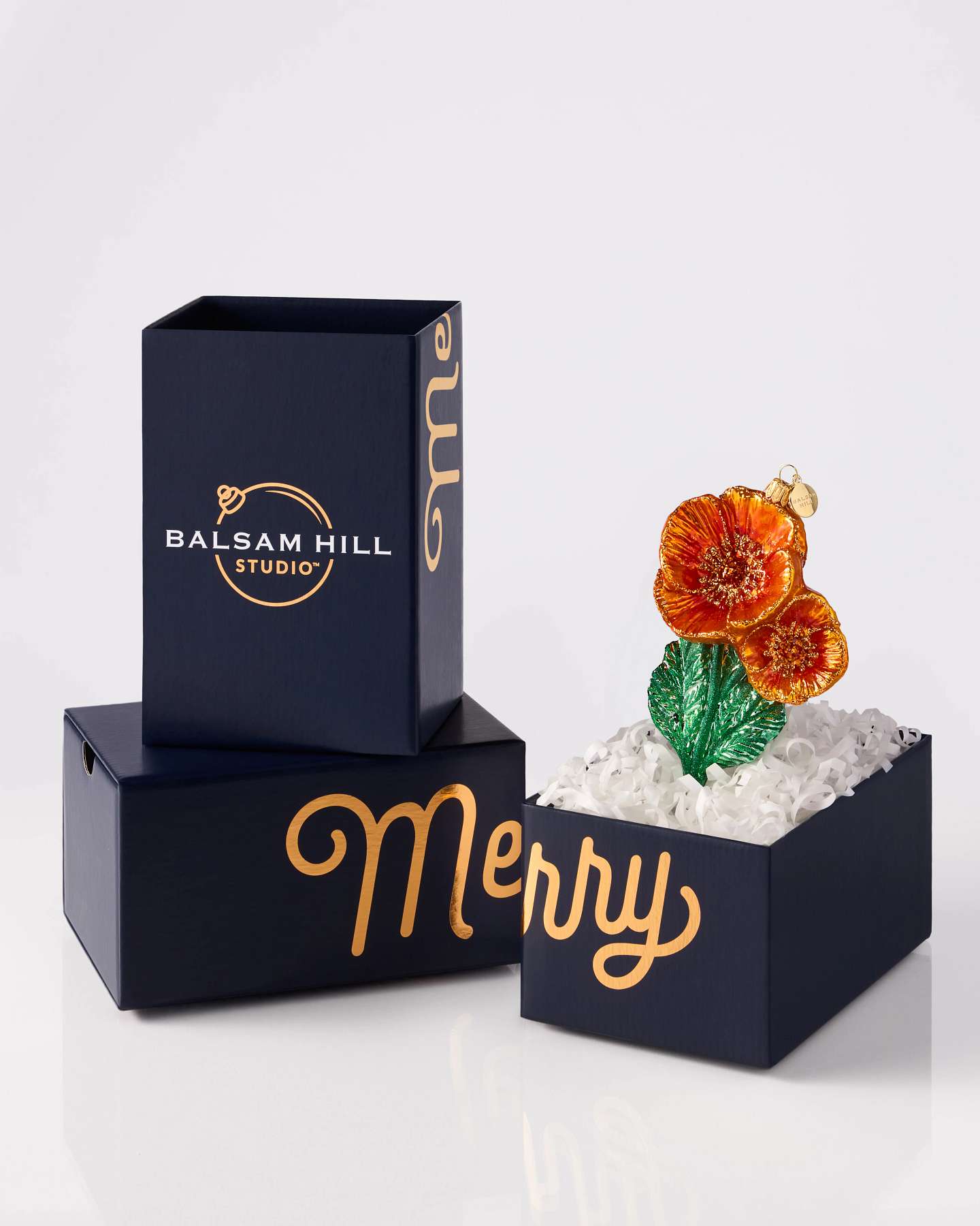 Balsam Hill Studio California Poppies Ornament