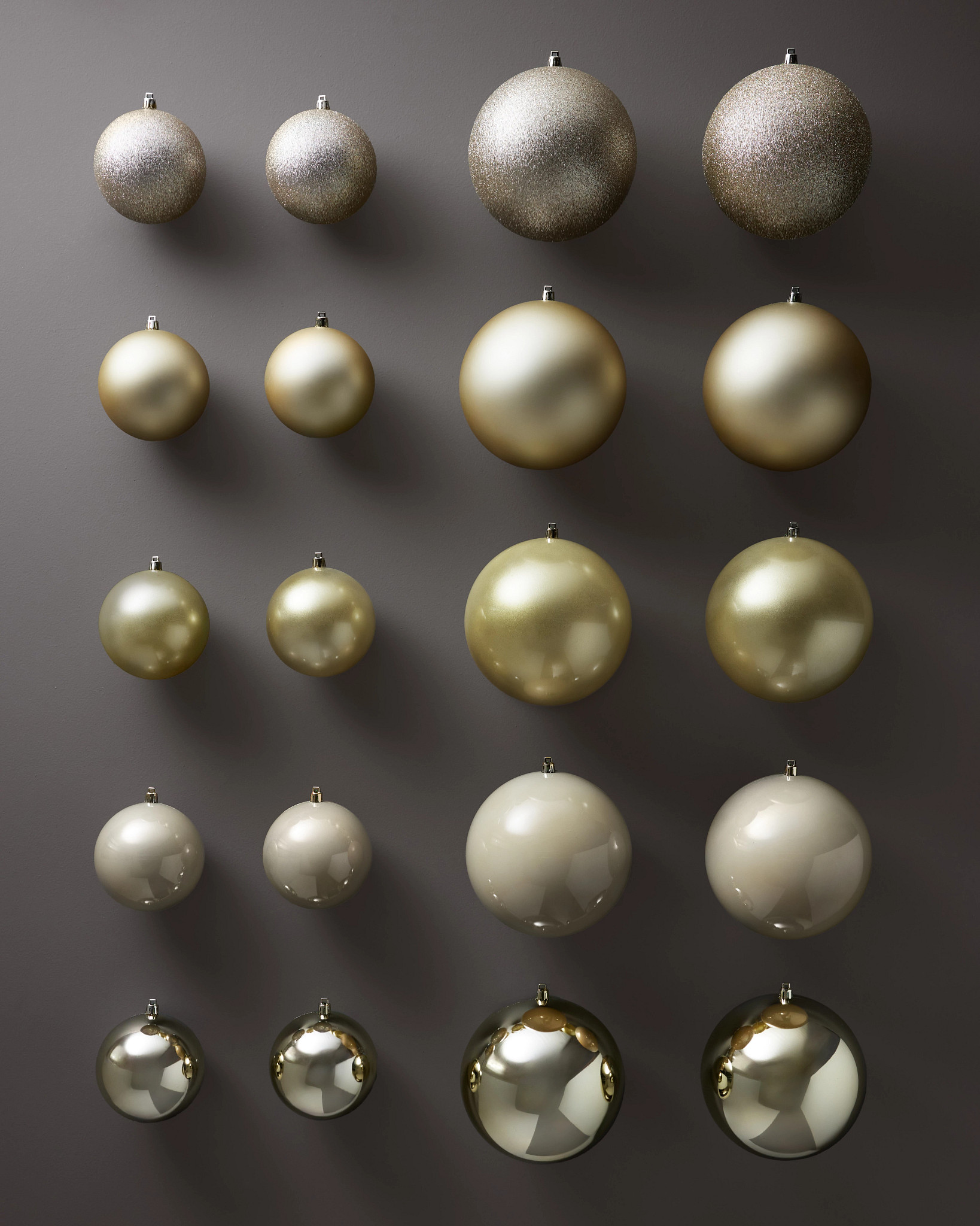 Champagne BH Signature Shatter-Resistant Ornaments