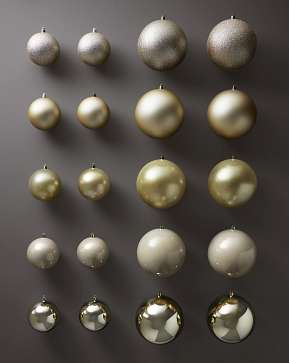 Champagne BH Signature Shatter-Resistant Ornaments Champagne BH Signature Shatter-Resistant Ornaments