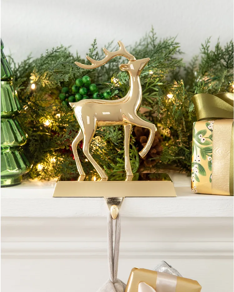 Prancer Christmas Stocking Holder Balsam Hill