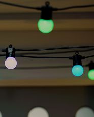 Multicolour globe string lights