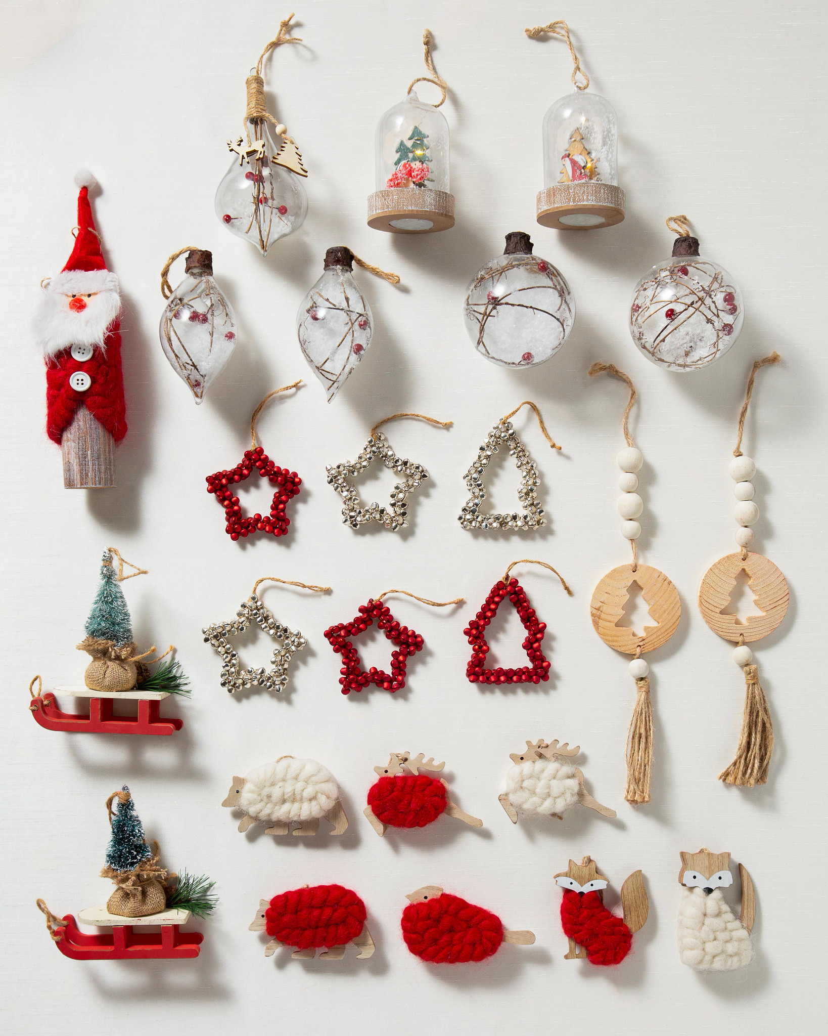 Nordic Frost Christmas Ornament Set | Balsam Hill